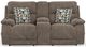 iAmerica Bonnie Mushroom Zero Gravity Layflat Power Reclining Console Loveseat with Heat and Massage-4