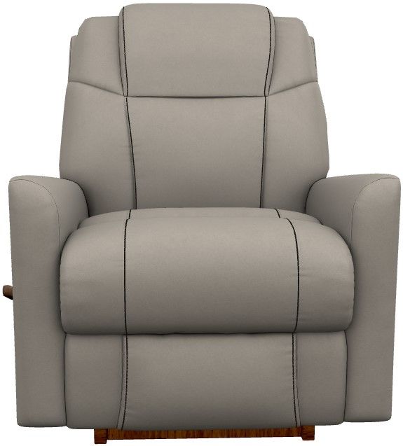 La-Z-Boy® Sparrow Dove Gray Leather Manual Rocking Recliner-1