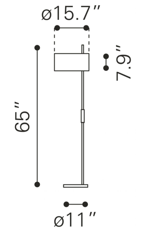 Zuo® Modern Lonte Black Floor Lamp-3