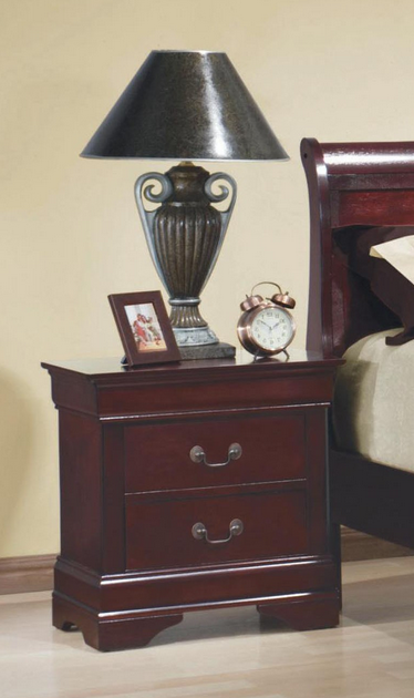 Coaster® Louis Philippe Red Brown Nightstand-1