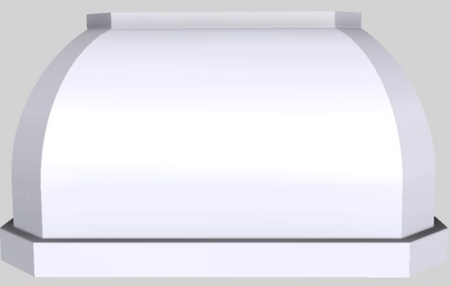 Vent-A-Hood® Designer Series 54" White Wall Mounted Range Hood-0