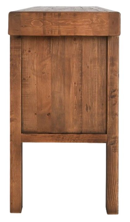 Classic Home Lahey Mission Brown Console Table-3