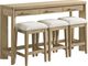 Emerald Home Pacific Grove 4-Piece Sand Dune Counter Dining Set-0