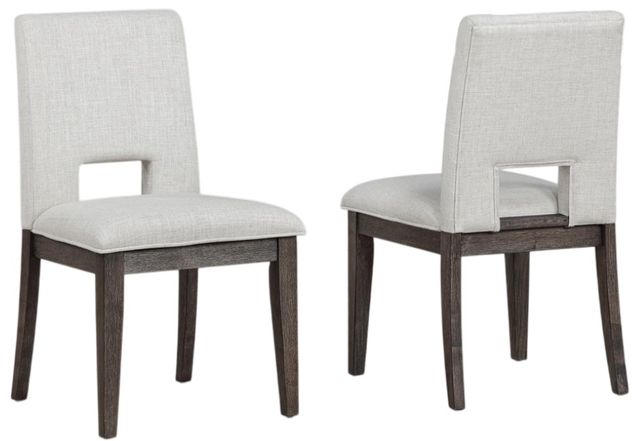 Steve Silver Co. Evan 7-Piece Walnut/White Dining Table Set-2