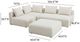 TOV Furniture Hangover 4-Piece Cream Performance Boucle Modular Chaise Sectional-2