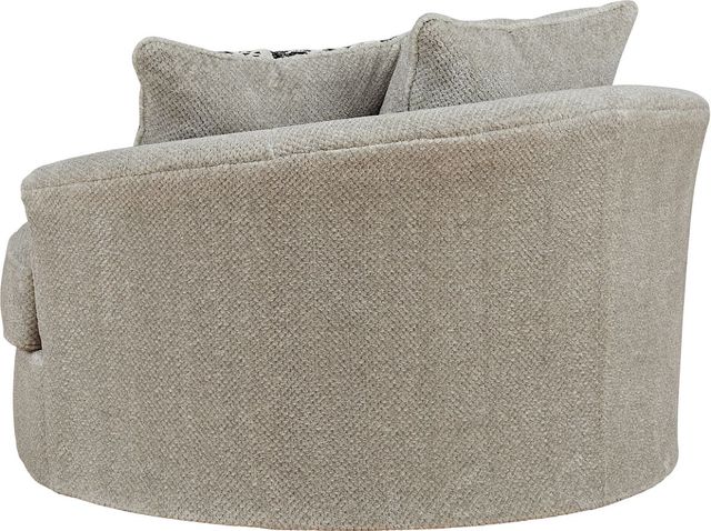 Benchcraft® Calnita Sisal Oversized Swivel Accent Chair-3