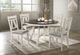 New Classic® Home Furnishings Maisie White Round Table with Brown Top -1