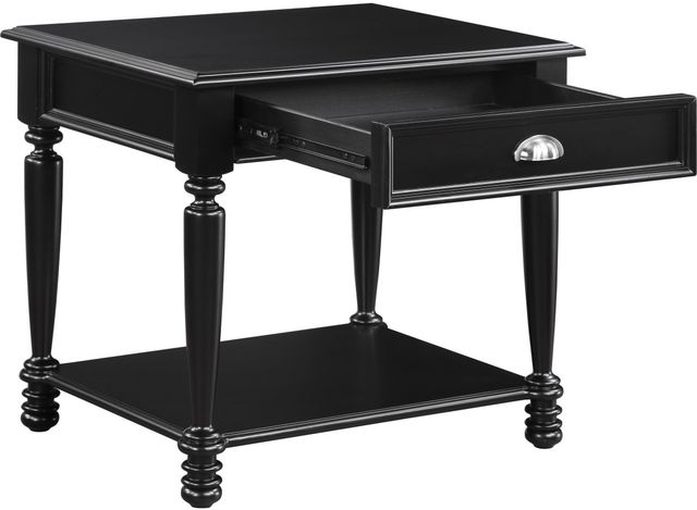 Mazin Furniture Sanders Black End Table-2