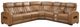 Homelegance® Fairway 3-Piece Brown Power Reclining Sectional with Right Side Console-0