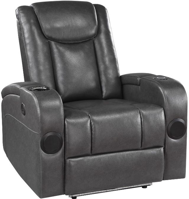 Mazin Furniture Turbo II Brownish-Grey Power Reclining Chair-0