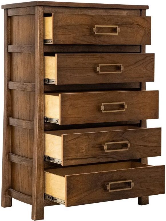 International Furniture Direct Roots Brown Chest-3