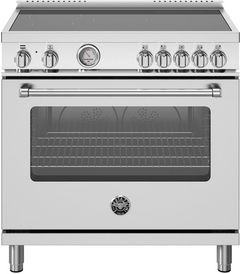 Bertazzoni Master Series 36" Fingerprint Resistant Stainless Steel Pro Style Induction Range