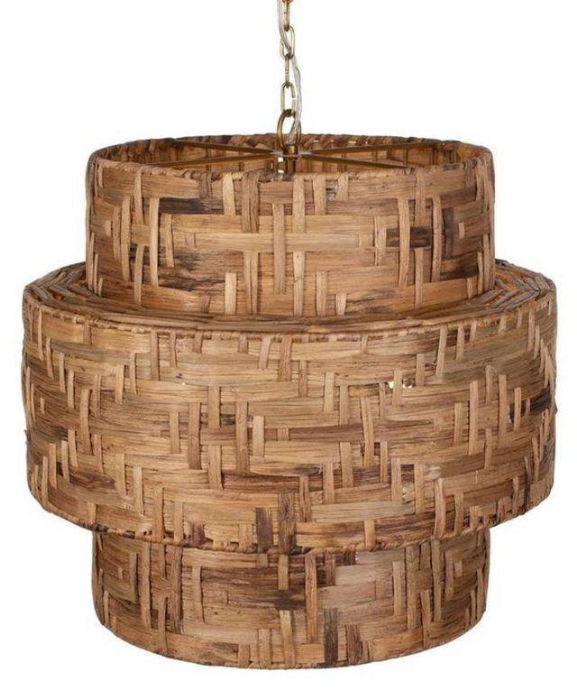 Uttermost® Water Hyacinth Natural Woven Pendant-4