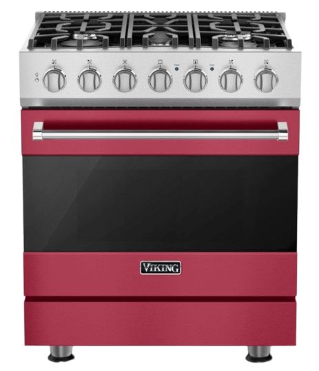 Viking® 3 Series 30" Valentine Pro Style Natural Gas Range-0
