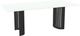 Amisco Customizable Rachel 84" Rectangular Dining Table with 0.5" White Glass Top-1