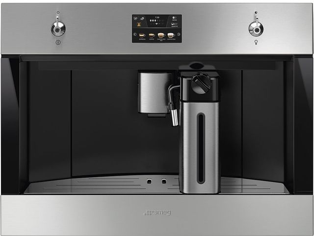 Smeg Classic 24" Fingerprint-Proof Stainless Steel Fully Automatic Coffee System-0
