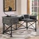 Parker House® Gramercy Park Vintage Burnished Smoke Writing Desk-2