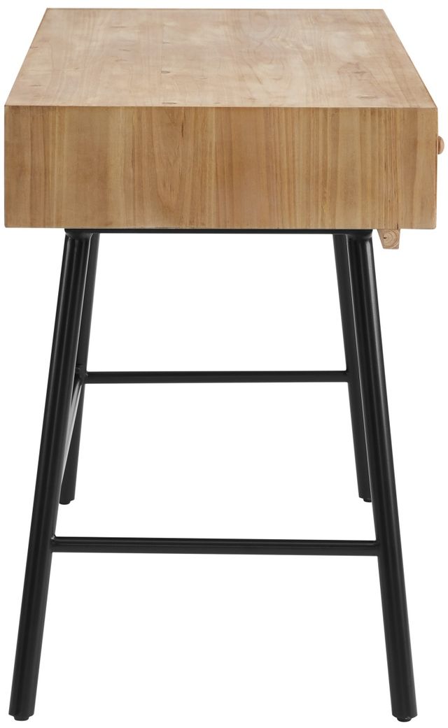 Linon Carina Black/Natural Writing Desk-2