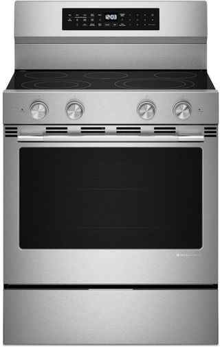 KitchenAid® 30" FingerPrint Resistant Stainless Steel Freestanding Electric Range