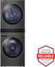 LG WashTower™ Black Steel 4.5 Cu. Ft. Washer, 7.4 Cu. Ft. Dryer Electric Laundry Center-1