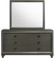 Elements International Moonstone Grey Dresser and Mirror Set-1