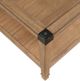 Homelegance® Riverton Glass Top Cocktail Table with Brown Base-2