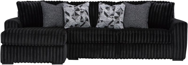 Midnight-Madness Onyx Sectional and Chaise