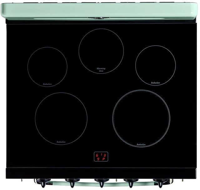 Unique Appliances Classic Retro 30" Summer Mint Green Slide-In Induction Range-1
