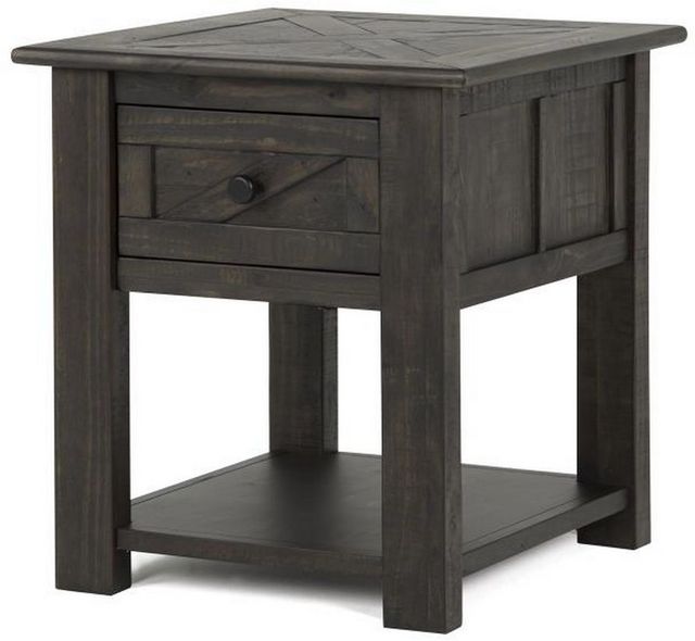 Garrett End Table - Charcoal