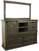 American Heartland Manufacturing Rustic 8-Drawer Dresser and Mirror-0