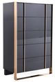 VIG Furniture Nova Domus Cartier Black/Rosegold Chest-0