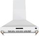 FORNO® Venezia Alta Qualita 48" White Wall Mounted Range Hood with Antique Brass Accessories, Touch Controls and Baffle Filters-0