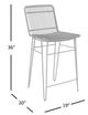 Jofran Inc. Weaver Black/Brown Hairpin Counter Stool-2