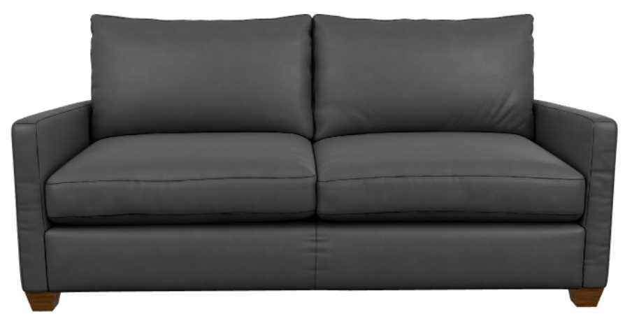 La-Z-Boy® Wilmette Navy Leather Sofa| Langlois Furniture| Muskegon MI