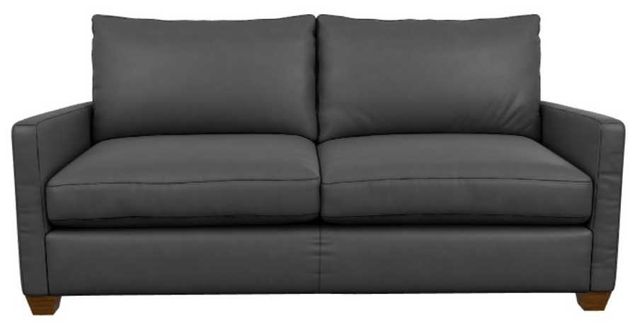La-Z-Boy® Wilmette Navy Leather Sofa-1