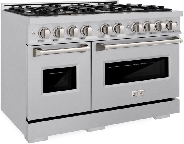 ZLINE Classic 48" Satin Stainless Steel Pro Style Dual Fuel Range-2