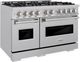ZLINE Classic 48" Satin Stainless Steel Pro Style Dual Fuel Range-2