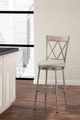 HH2 Home Stewart Aged Pewter Indoor/Outdoor Swivel Counter Stool-4
