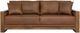 International Furniture Direct Ancora Brown Leather Sofa-2