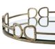A & B Home Valentina Silver Large Round Mirror Tray-2