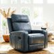 Primo™ International Heritage Cavron Leather-Match Blue Power Recliner-2