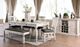 Furniture of America® Georgia 2-Piece Antique White Dining Chair Set with Gray Top -1