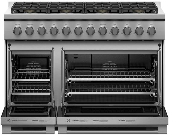 Fisher & Paykel Series 7 48" Stainless Steel Pro Style Liquid Propane Gas Range-1