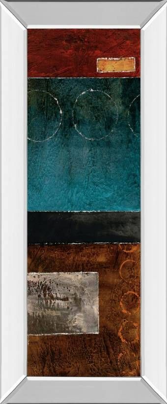 Classy Art Linear I by W. Blake Mirror Framed Wall Art-0