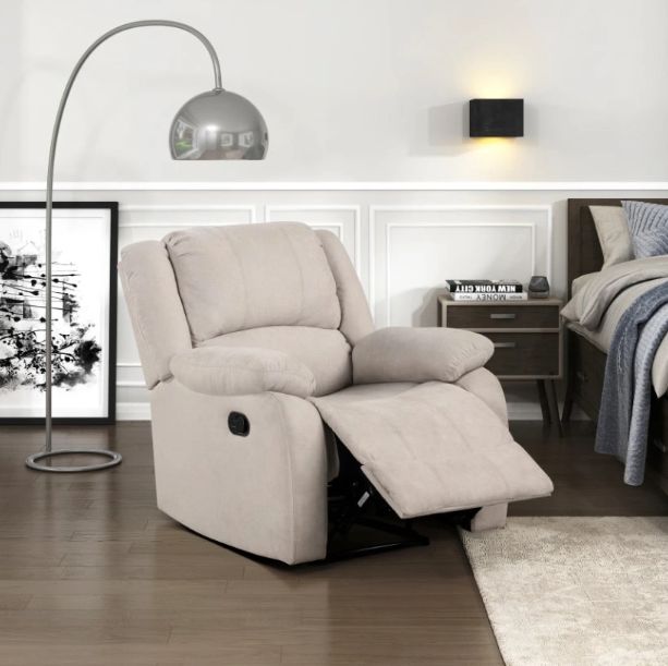 Homelegance® Fairview Oatmeal Manual Recliner-1