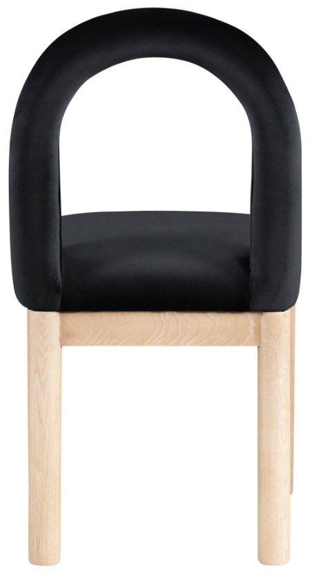 Meridian Furniture Conrad Black/Natural Upholstered Dining Chair-3
