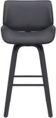Armen Living Tyler Black Brushed/Gray Swivel Bar Stool-3