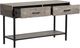 Magnussen Home® Fenwick Whitetail Brown Rectangular Sofa Table with Matte Black Base-1