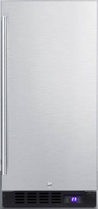 Summit® 2.5 Cu. Ft. Stainless Steel Upright Freezer-0