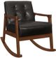 Mazin Furniture Auden Dark Brown Upholstered Rocking Chair-0